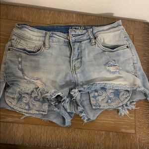 Denim shorts